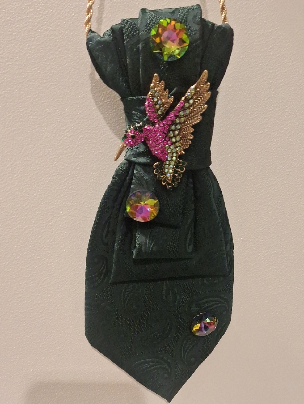 Florentino Upcycled Necktie Neckkace